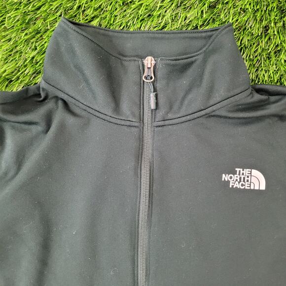 North-Face Colorblock Jacket Womens S/M 19x25 Green Black - Picture 16 of 16